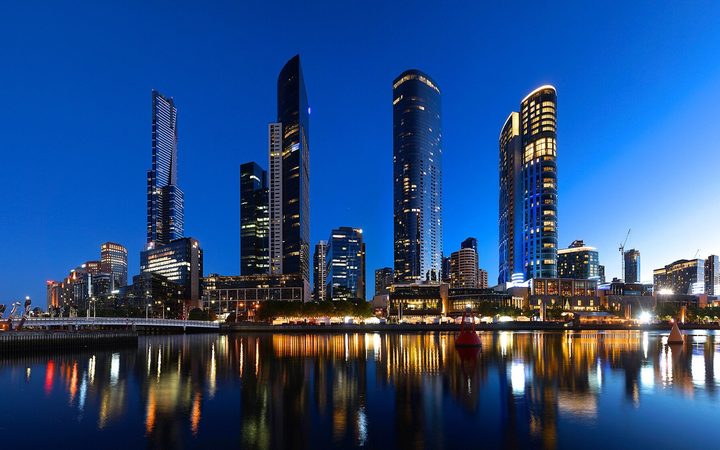 Melbourne Southbank at dusk