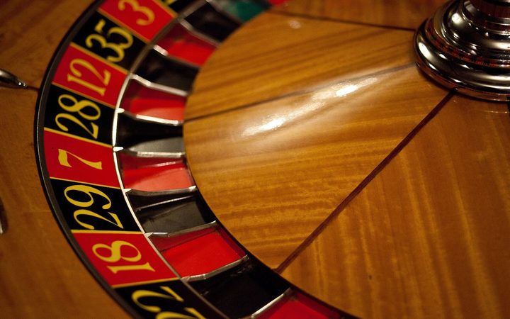 Roulette wheel close-up